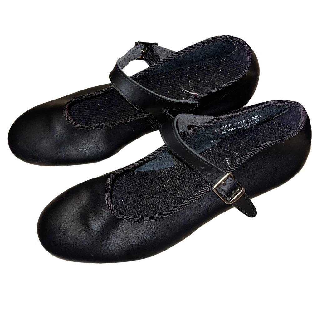 Capezio The Dancemaker Mary Jane Tap Shoe Black Size 4M - Picture 2 of 7